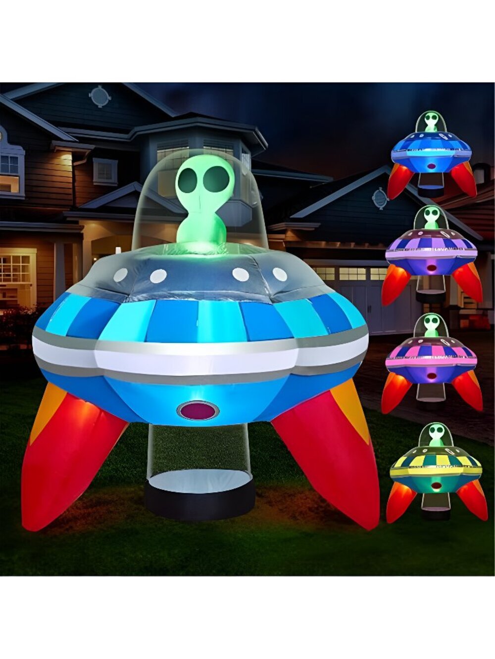 Joiedomi 5 FT Halloween Inflatable Outdoor Decoration, Inflatable Alien Decor